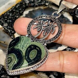 Kambaba Jasper Pendant “Peace & Tranquility Stone”